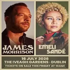 Bus To James Morrison & Emeli Sande - Iveagh Gardens, Dublin - 16.7.26
